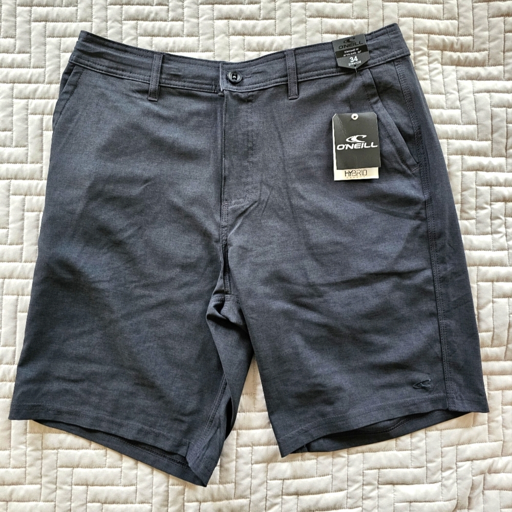 34" Grey Hybrid Shorts